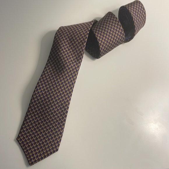 Cremieux Men’s Tie Silk All Over Dog - Picture 1 of 8